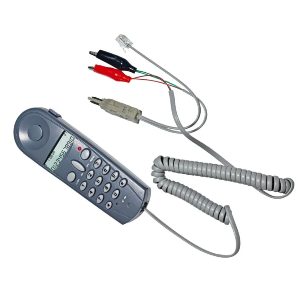 C019 Telephone Network Cable Telephone Line Tester For Continuity Connection Fault Testing For Office Home Number Inquiry Machin