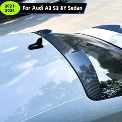 For Audi A3 S3 8Y 2019-2024 5Door Sedan Car Rear Roof Spoiler Wing Rear Window Roof Spoiler Splitter Decoration Cover Tuning