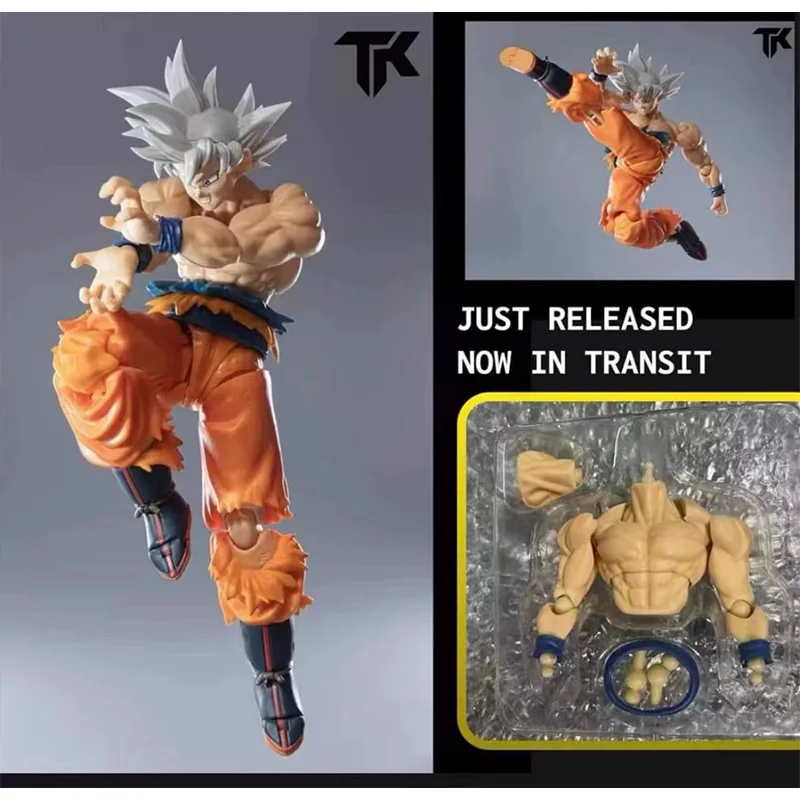 In Stock Original TKDIY TK CUSTOM 04 Muscle Modification Parts Son Goku Ultra Instinct Upper Torso Kit Dragon Ball SHF Toys