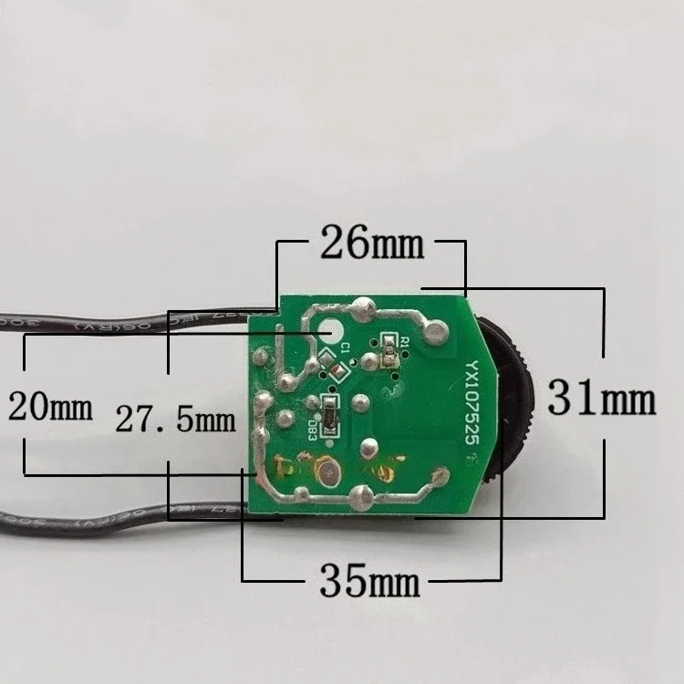 for Short-body 7-speed angle grinder, 180mm high-power, 180/230V polisher speed controller, modified switch