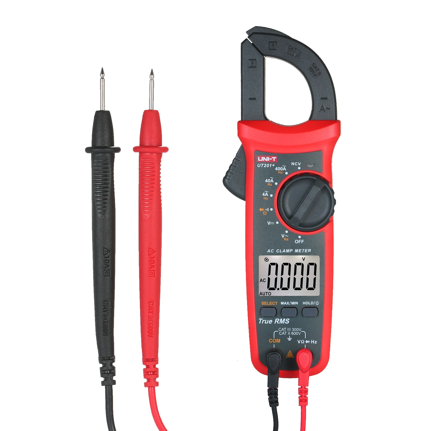

UNI-T UT201 4000 Counts Digital Clamp Meter True RMS Multimeter Clamp Ammeter Voltage Meter NCV Test Universal AC Meter Tester