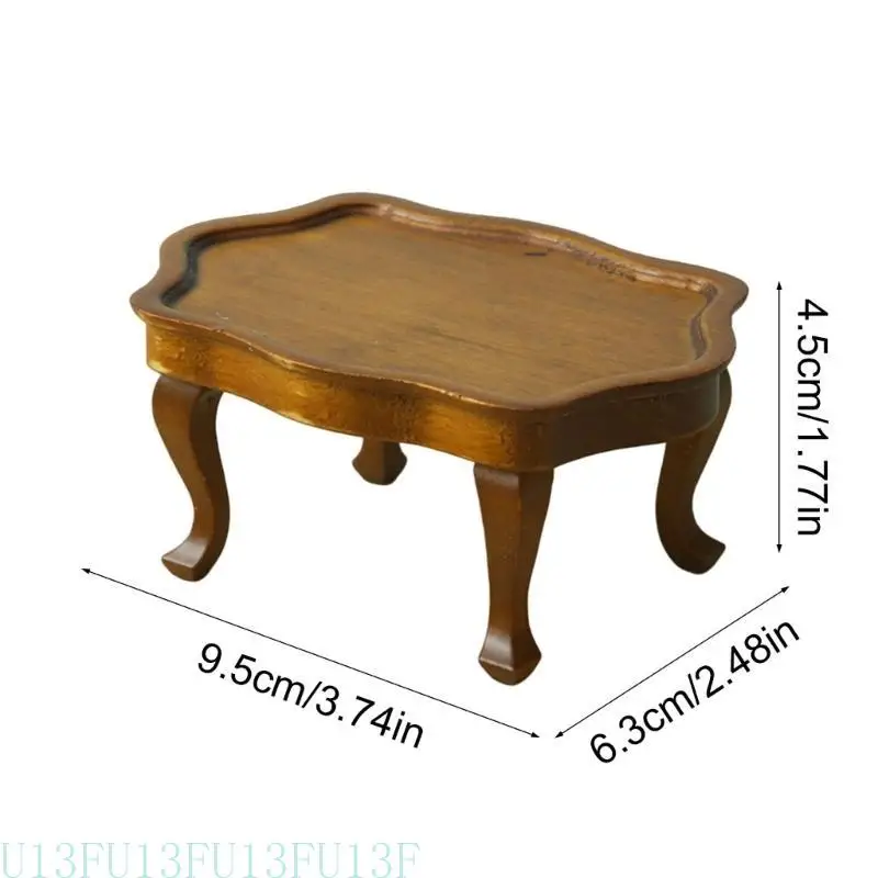 

U13F Living Room Coffee Table Model Dollhouses Playset Living Room Furniture