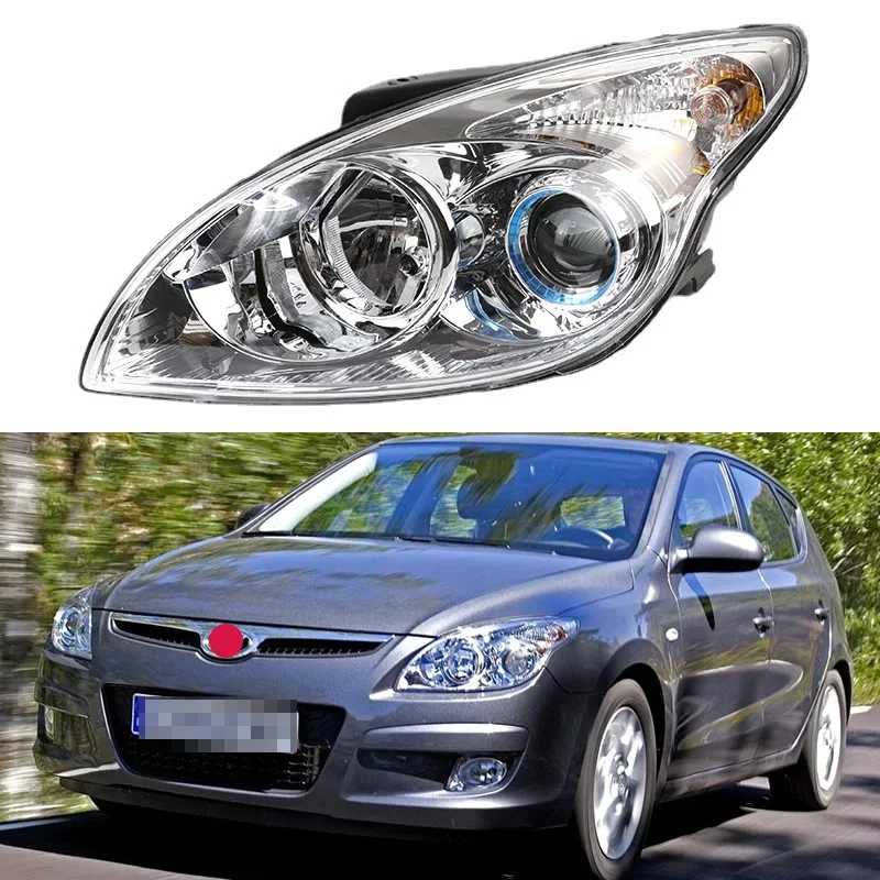 

For Hyundai I30 2009 2010 headlight assembly high beam turn light low beam light net light Nocturnal lamp car accsesories