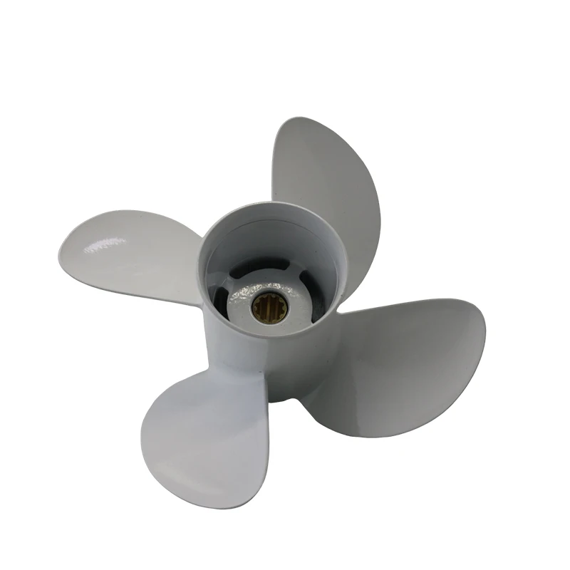 

BoatMan® Aluminum Propeller Pitch 11-15 For Yamaha Outboard Motor 20HP 25HP F25HP 4-Stroke 30HP 10 Tooth Spline 4 Blades