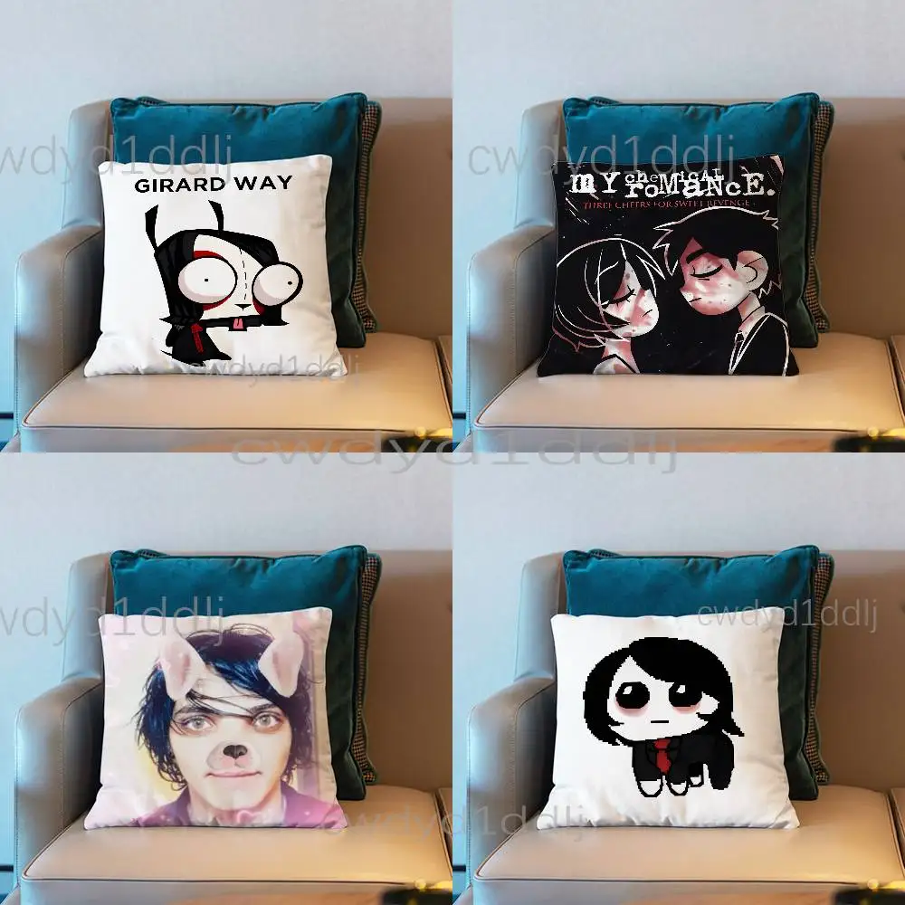 

M-My Chemical Romance Gerard Way Cushion Cover Pillow Cover Decor Pillowcase Printed Cushion Case For Couch