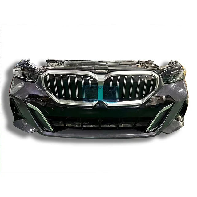 Front Bumper, Grill, Radiator Fan, Parking Sensor, Wiring Harness, Absorber, and Diffuser of for 5 Series G68 G60 Model.