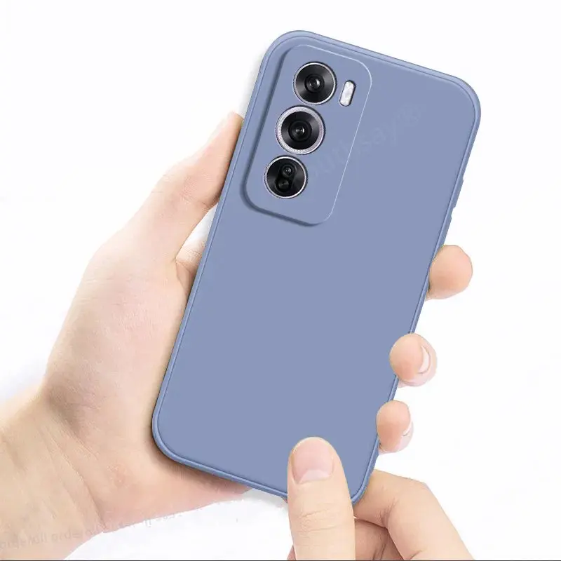 For OPPO Reno 12 Case Cover OPPO Reno 12 Pro Fundas Coque Original Liquid Silicone Soft TPU Phone Bumper For OPPO Reno 12 5G