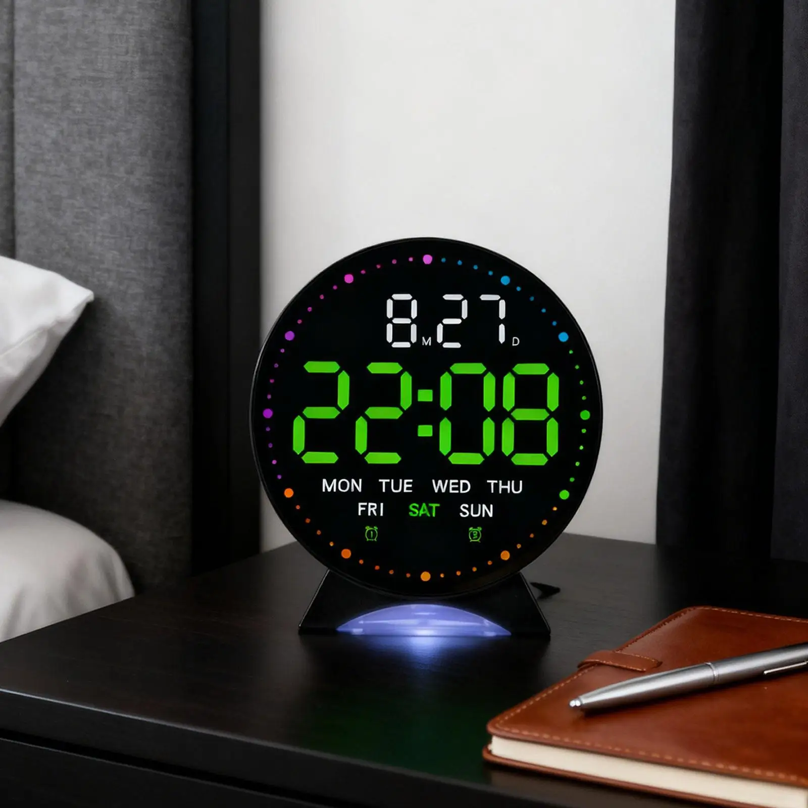 Silent LED Desk Clock 5
