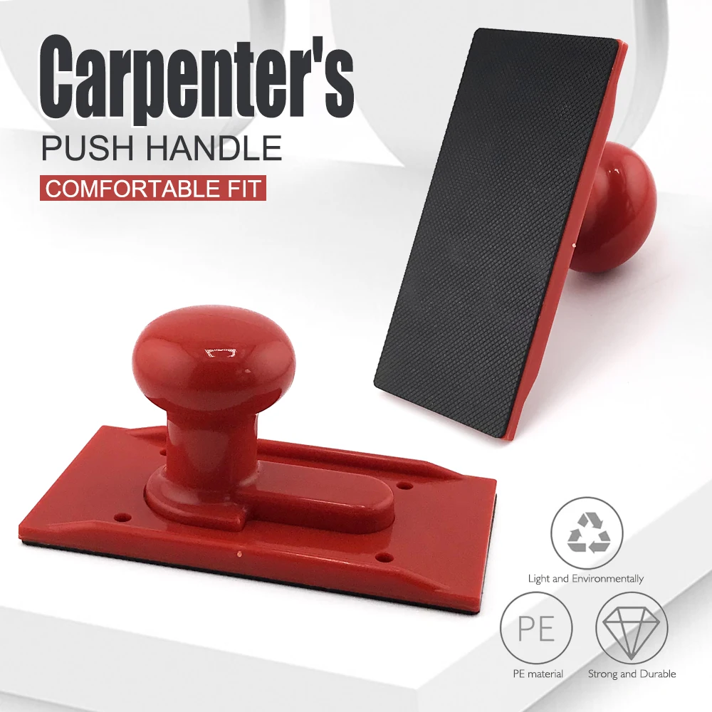 Woodworking Push Block Ergonomic Safety Push Handle Non-slip Pusher for Table Saw Router Table Wood Cutting Hand Protection Tool
