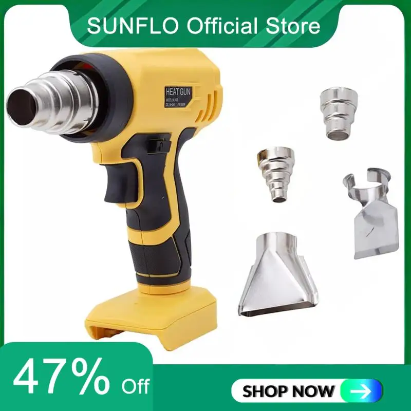 

350W Cordless Heat Gun For Dewalt 20V Battery Portable Power Tool Heat Shrink Gun