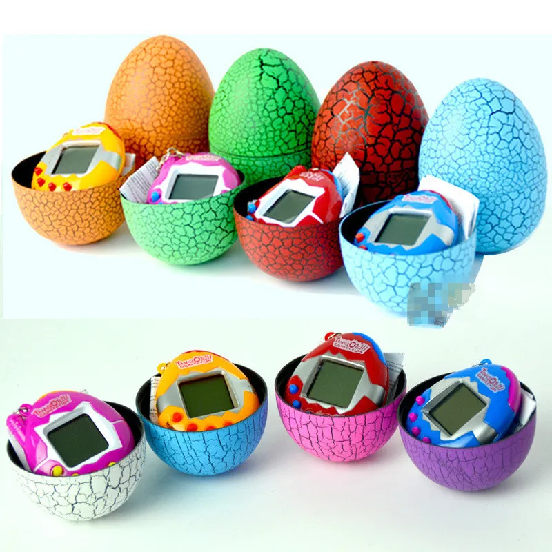 Dinosaur Eggshell Electronic Virtual Game Tumbler Egg Candy Package Box Toy