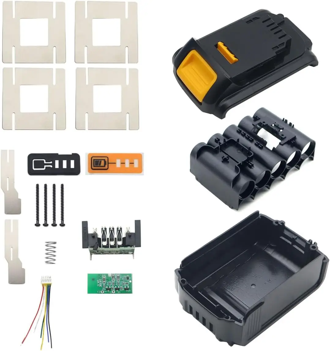 Compatible with Dewalt DCB205 18V 20V Li-ion Battery Plastic Case 5.0Ah 6.0Ah DCB201,DCB203,DCB204 Li-Ion Battery Case