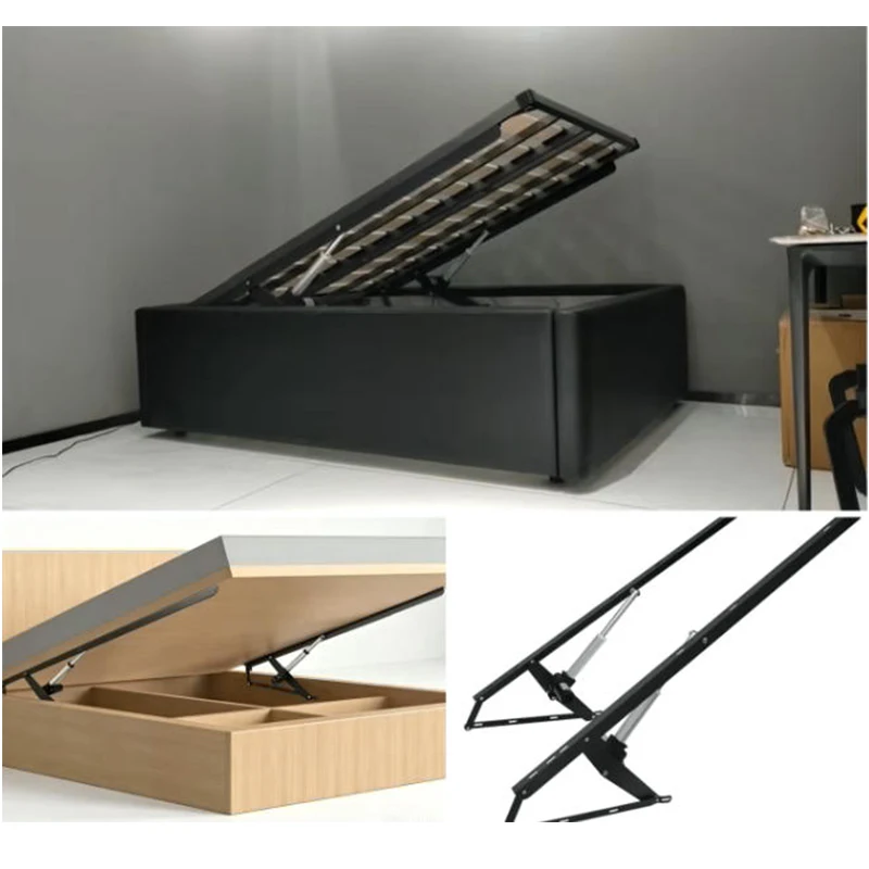 Smart Bed Lifter Noiseless Bed Gas Lift Spring Hydraulic Adjustable Bedroom Lifter Noiseless Murphy Bed Lift Mechanism