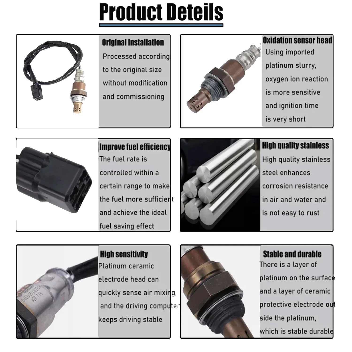 4B5-8592A-00 New Oxygen Sensor Exhaust O2 Lambda Probe 2013 2014 2015 2016 2017 2018 2019 2020 For Yamaha FJR1300