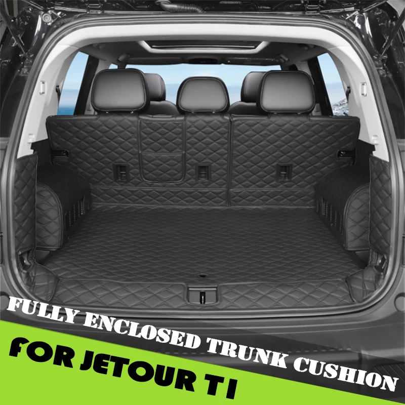 

Автомобильный полностью закрытый коврик в багажник, подходит для Jetour Shanhai T1 2024 2025, модифицированный специальный коврик в багажник автомобиля, аксессуары для салона автомобиля