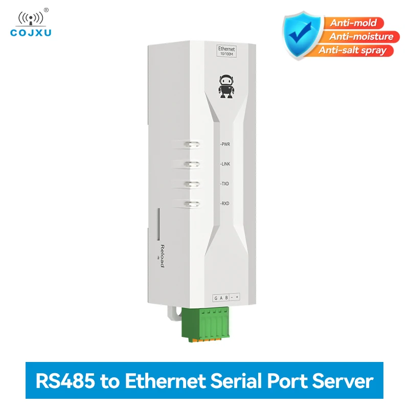 Serwer szeregowy RS485 na Ethernet COJXU Seria NE2 MQTT Komunikacja IOT DC 8-28V Bramka ModBus TCP/IP na RTU