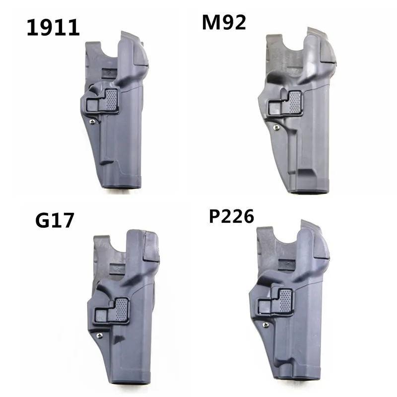 Plastic-Steel Holster G17 Dual-Protection Holster 1911 Quick-Draw M92 Waist P226 Dual-Protection