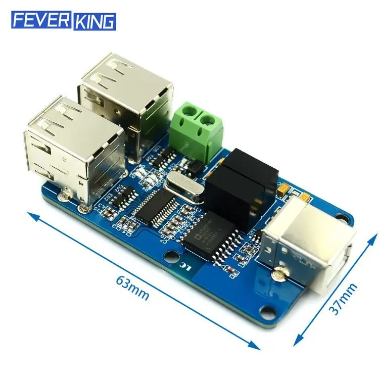 Usb Isolator 1500V Isolator ADUM3160 Module Koppeling Bescherming Board Usb Naar Usb Isolatie Met Usb 2.0