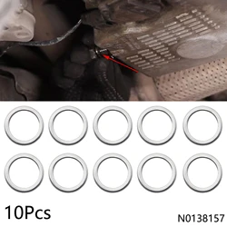 10PCS Auto Engine Oil Drain Plug Gasket For VW Audi 14X20X1.5mm Oil Pan Screw Washer 14MM Metal Washer Gasket 408300330 N0138157