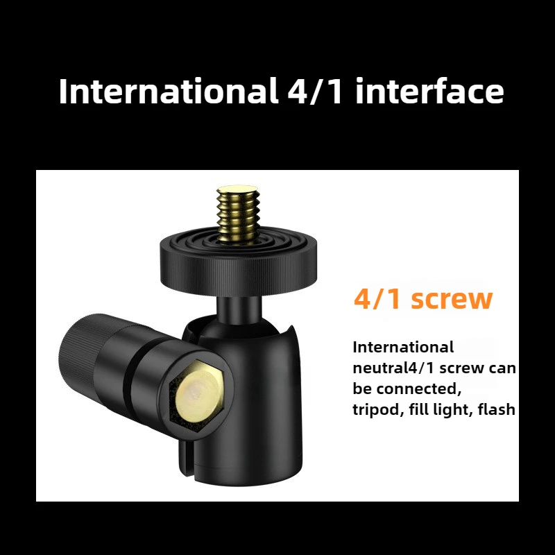 1/4 interface Screw Mini Gimbal Head Tripod Mount Camera Head Adapter Ball Tripod Bracket For DSLR DV Cameras Photography