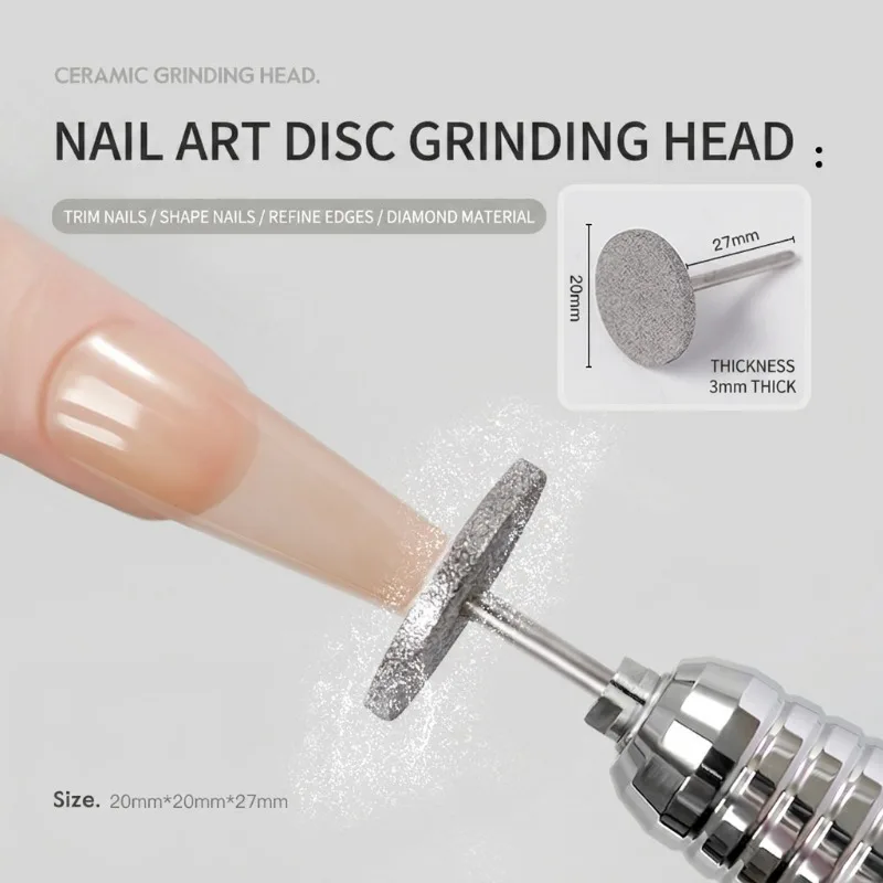 Professional UFO Shape Nail Sanding Disc Fast Shaping Tool Efficient Russian Style Pre-treatment Head Ideal for Square