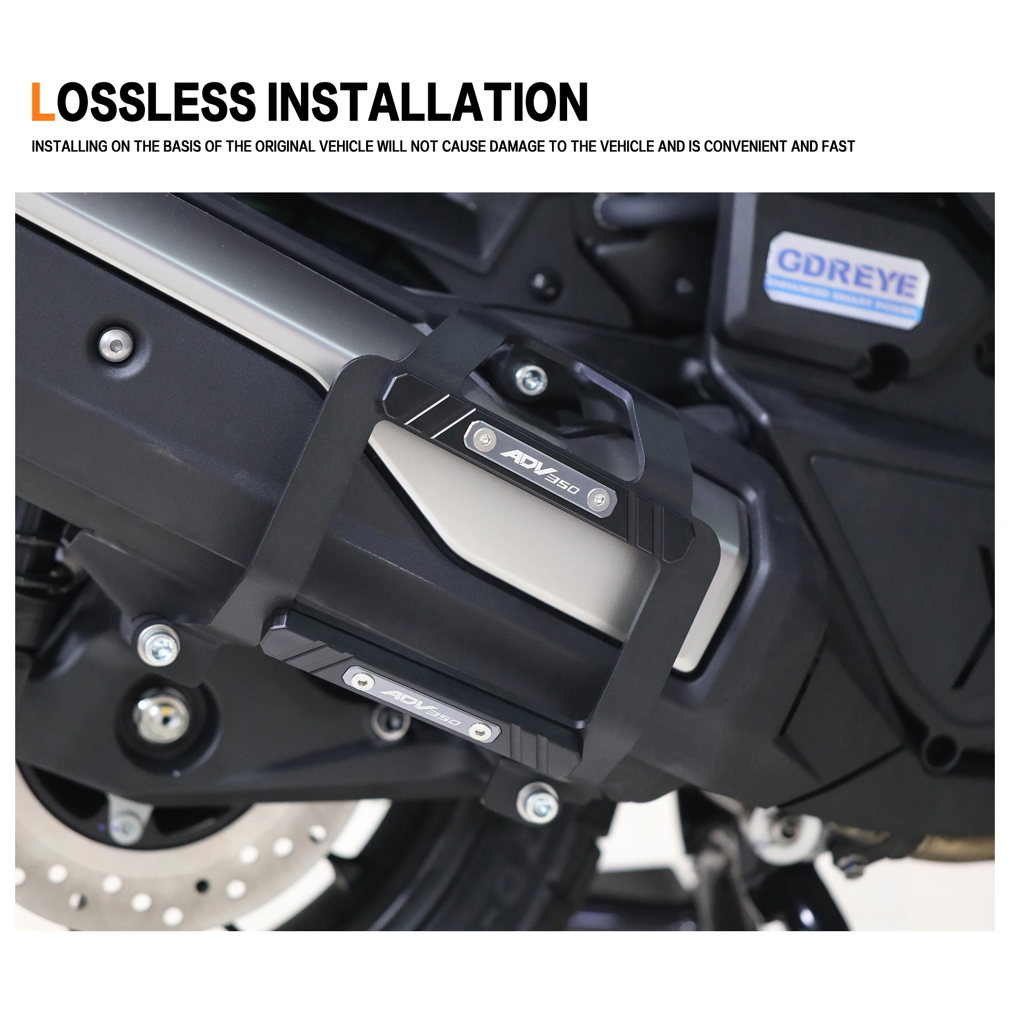 لهوندا ADV350 ADV 350 2024-2025 دراجة نارية ADV-350 اكسسوارات العادم الخمار الأنابيب الحرس تحطم بار واقي مصد السيارة