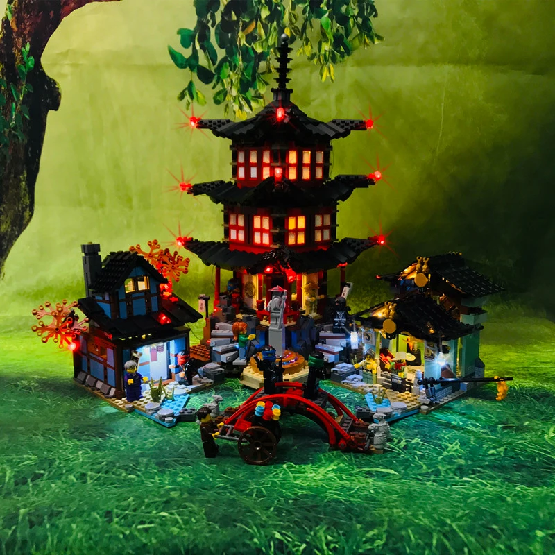 Led Light Kit for LEGO NINJAGO Temple of Airjitzu 70751 with Lamp Ideas Not Include Building Block(Only Led Light Kit)