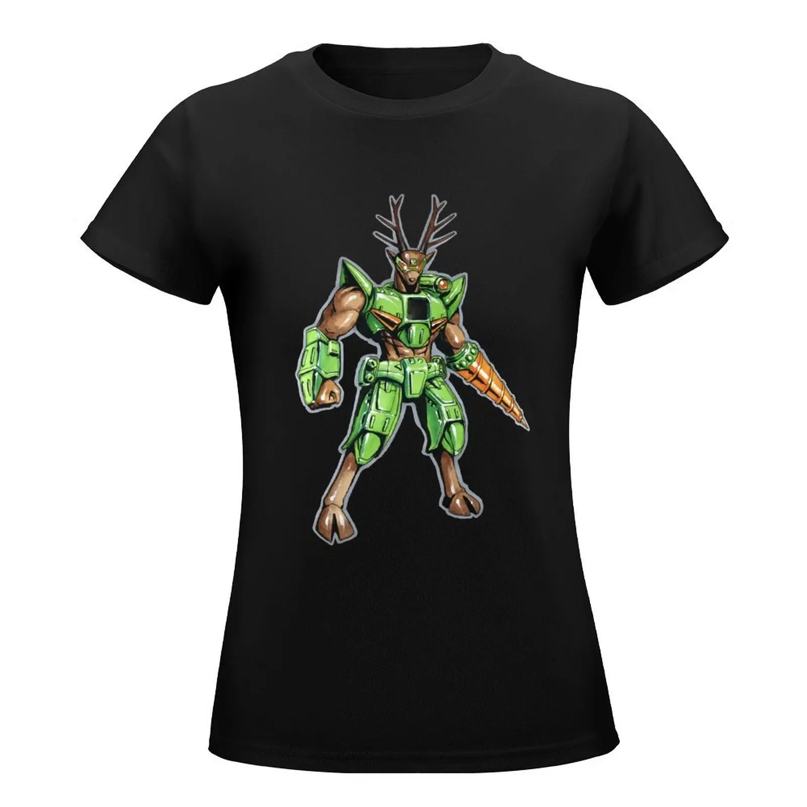 Warrior Deer T-Shirt summer tops shirts graphic tees Short sleeve tee lady clothes oversized t shirts for Women