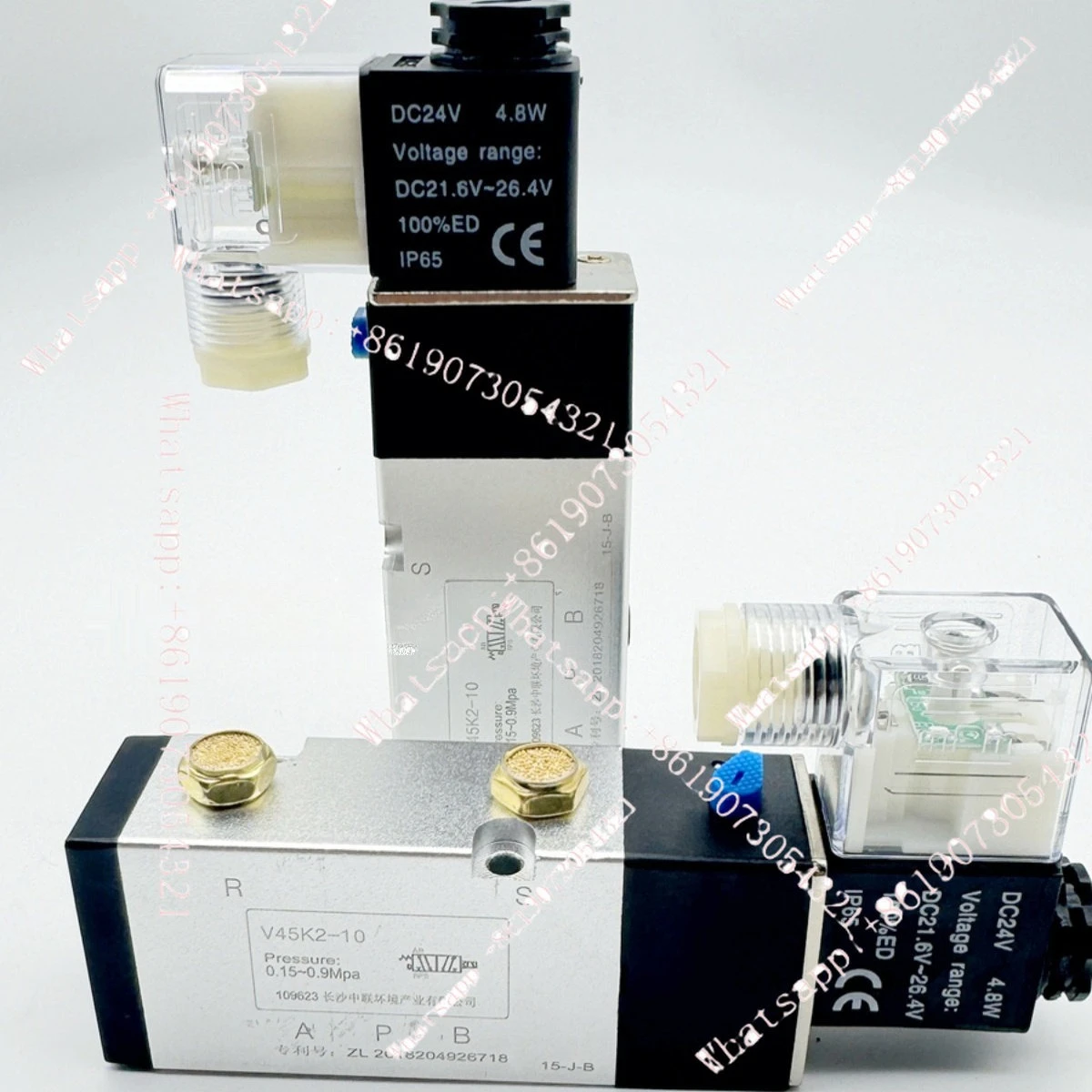 New solenoid valve V45K2-10 DC24V air valve assembly ring mirror sprinkler special reversing valve air valve assembly