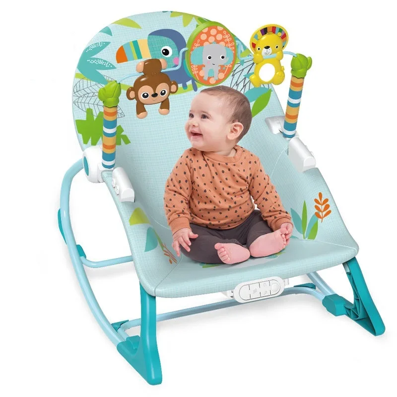 Good Quality 2 In 1 Newborn Baby Dining Table Wheel Baby Rocking Chair Recliner Comfort Baby Toy Rock Children Toys