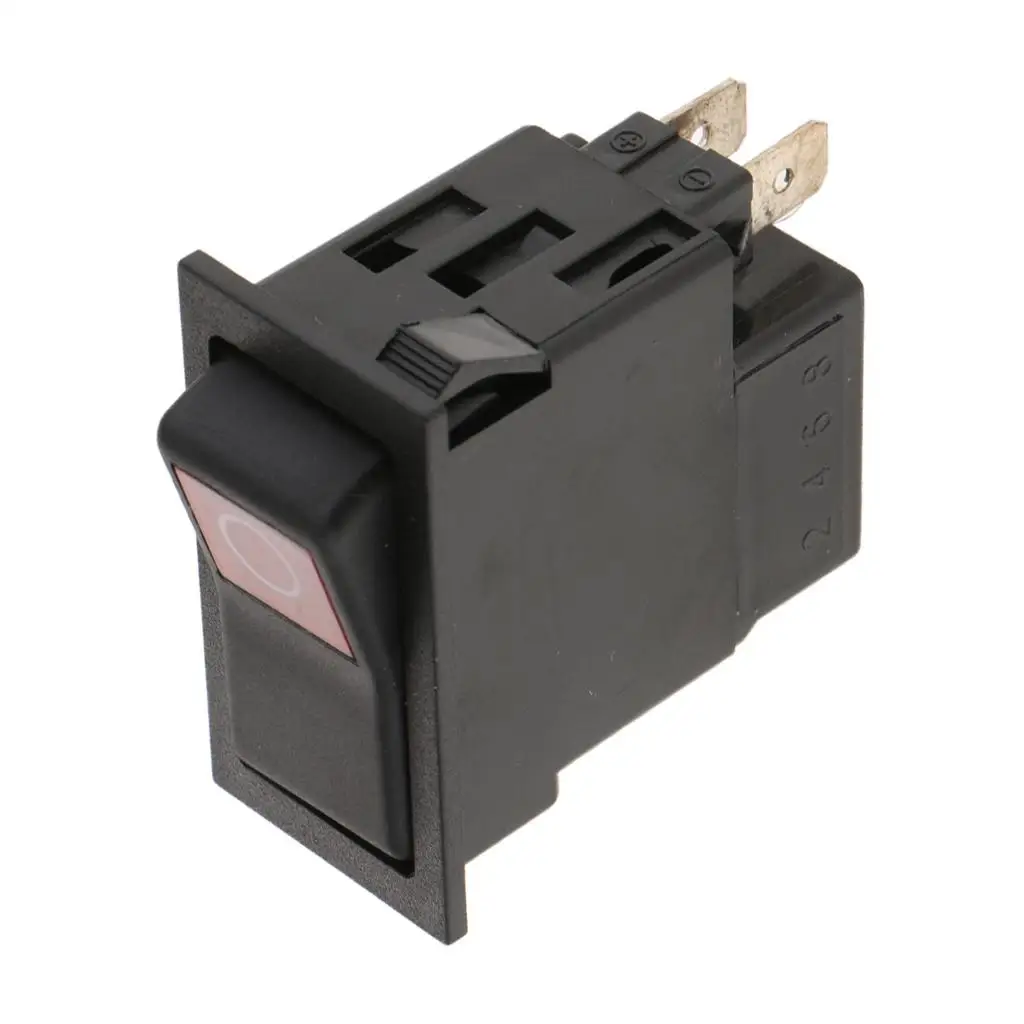 

Car Round Rocker Switch Control SPST ON OFF Plastic Metal Universal Button for 12V 24V Truck Boat RV Vehicle