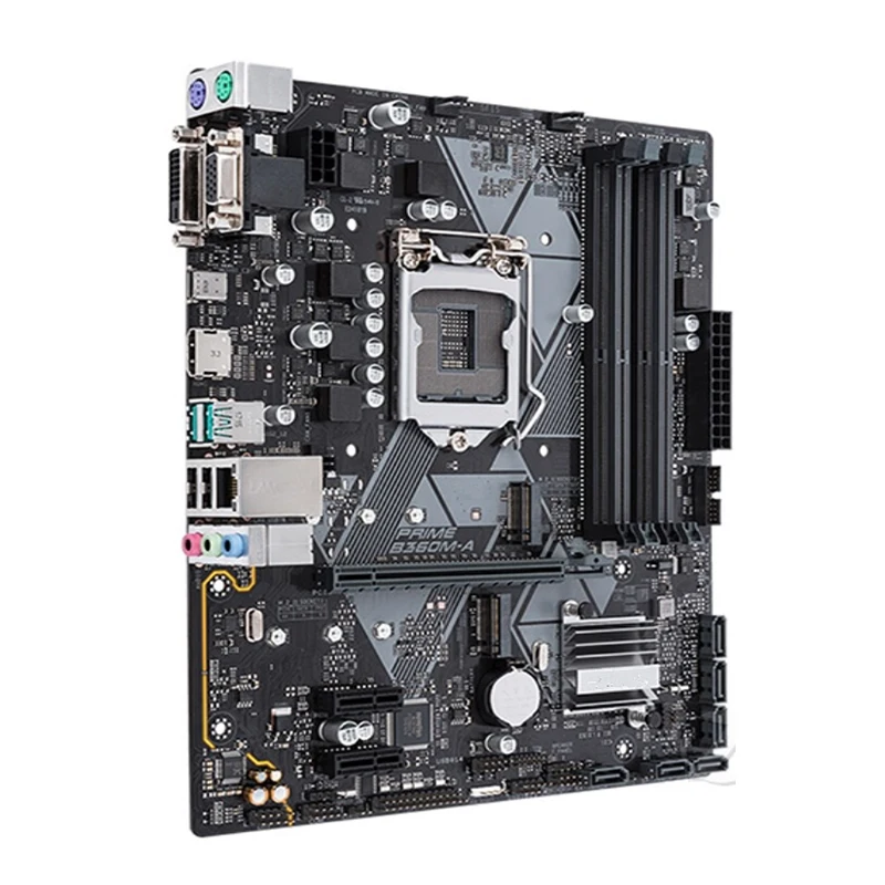 Para intel b360 prime B360M-A placa-mãe usado original 1151 lga1151 ddr4 64gb m.2 sata3 desktop mainboard