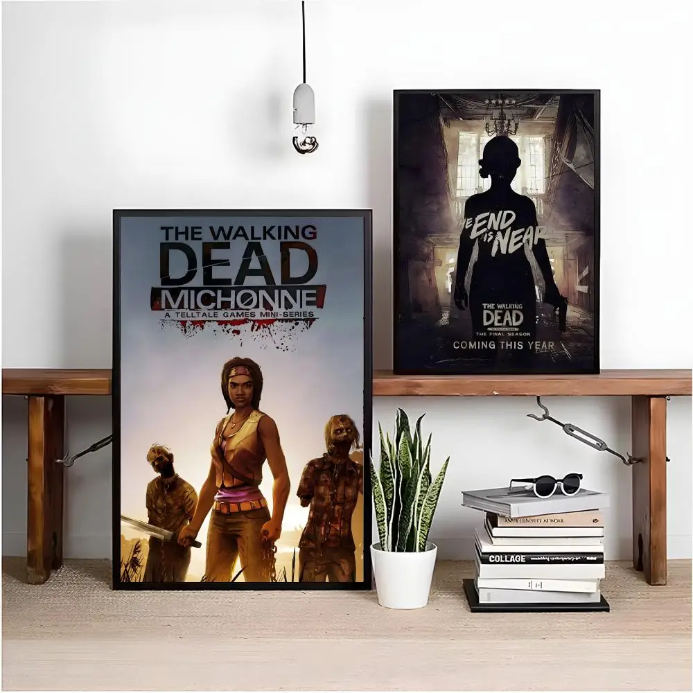 لوحة The Walking Dead للخط HD مقاومة للماء من القماش المقاوم للماء: ديكور جدران جمالي للمنزل والبار والمزيد #3