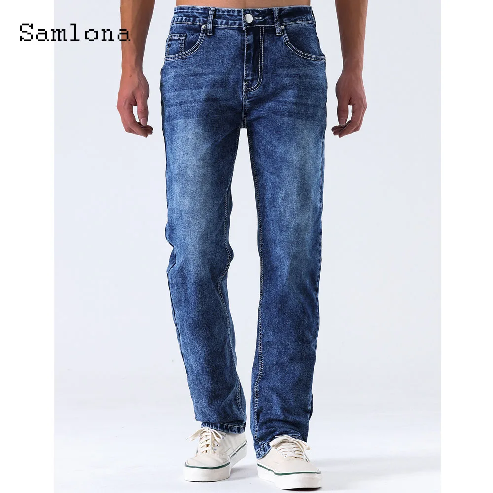 

Sexy Patchwork Jeans Denim Pants Plus size Mens Casual Straight Pantalon 2024 America and Europe style Fashion Demin Trouser New