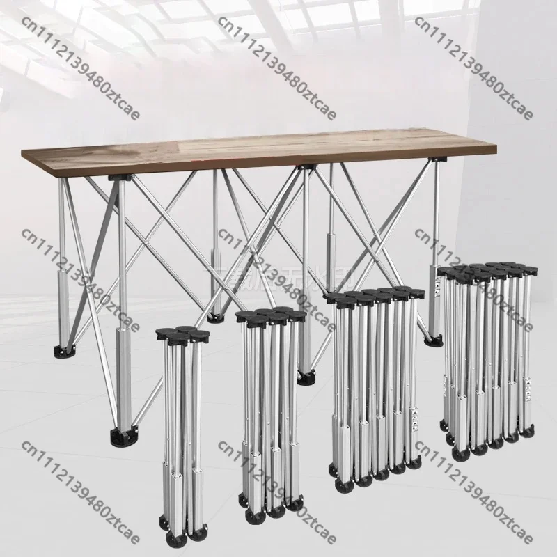 Folding Wood Working Table, 6 Spider Legs Portable Workbench, Multi-purpose Plate for Wood Glass Tile Cutting, Home Use