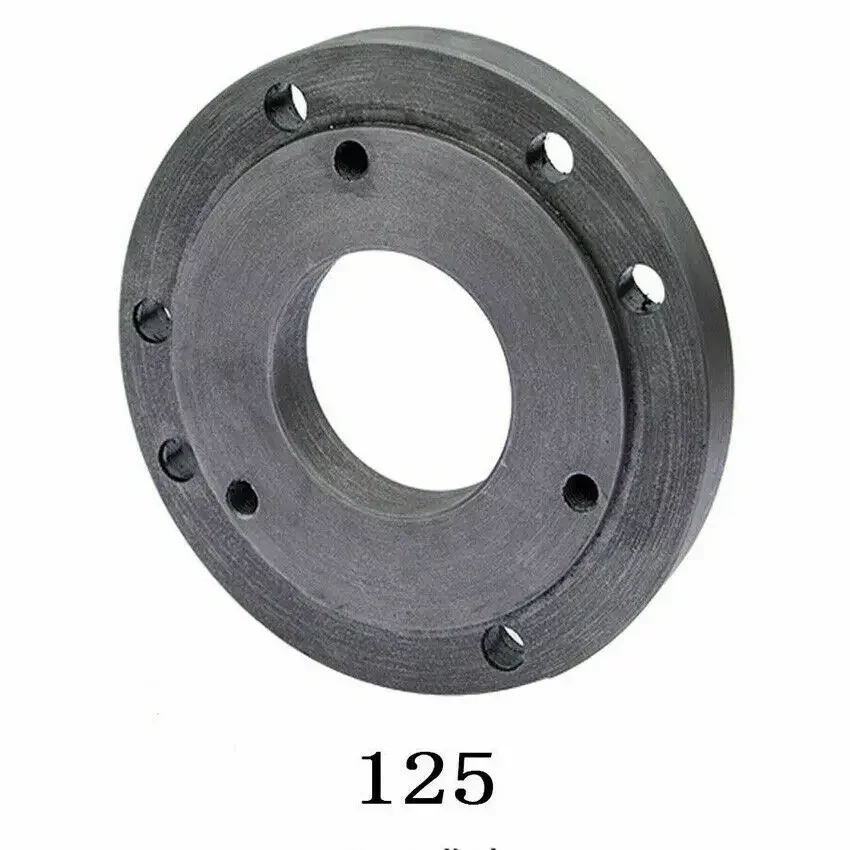 100mm Or 125mm Back Connection Plate CNC Lathe Machine Tool Chuck Cover, Connecting Plate Lathe Instrument Accessories