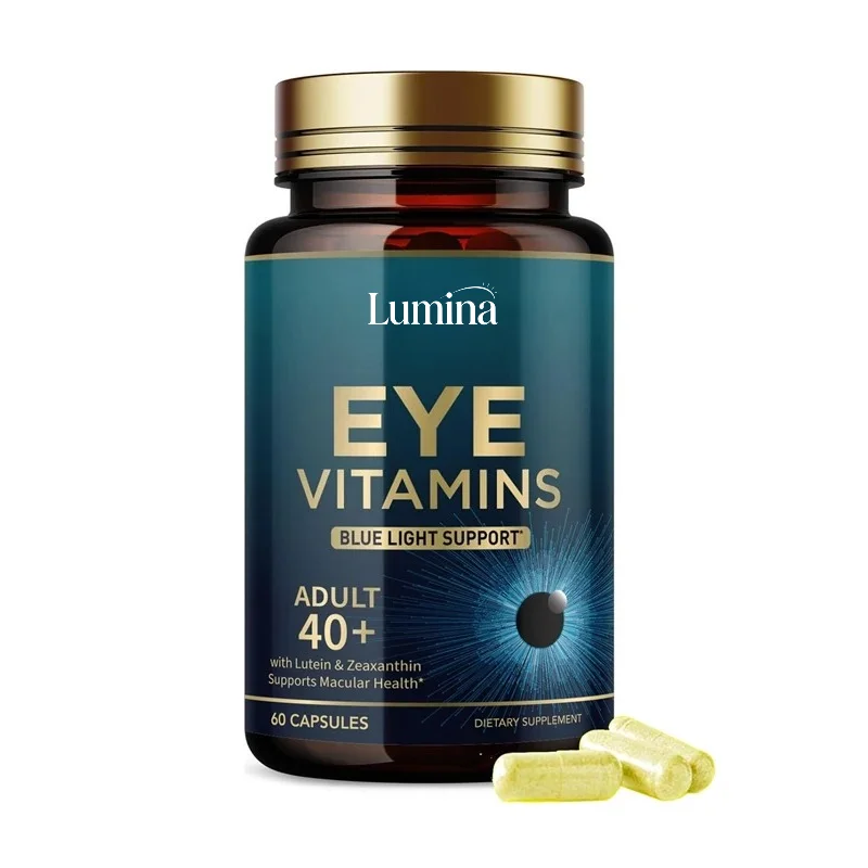 Eye Vitamin and Mineral Supplements - Containing Lutein, Zinc, and Zeaxanthin - Support Eye Fatigue and Dryness, Gluten Free