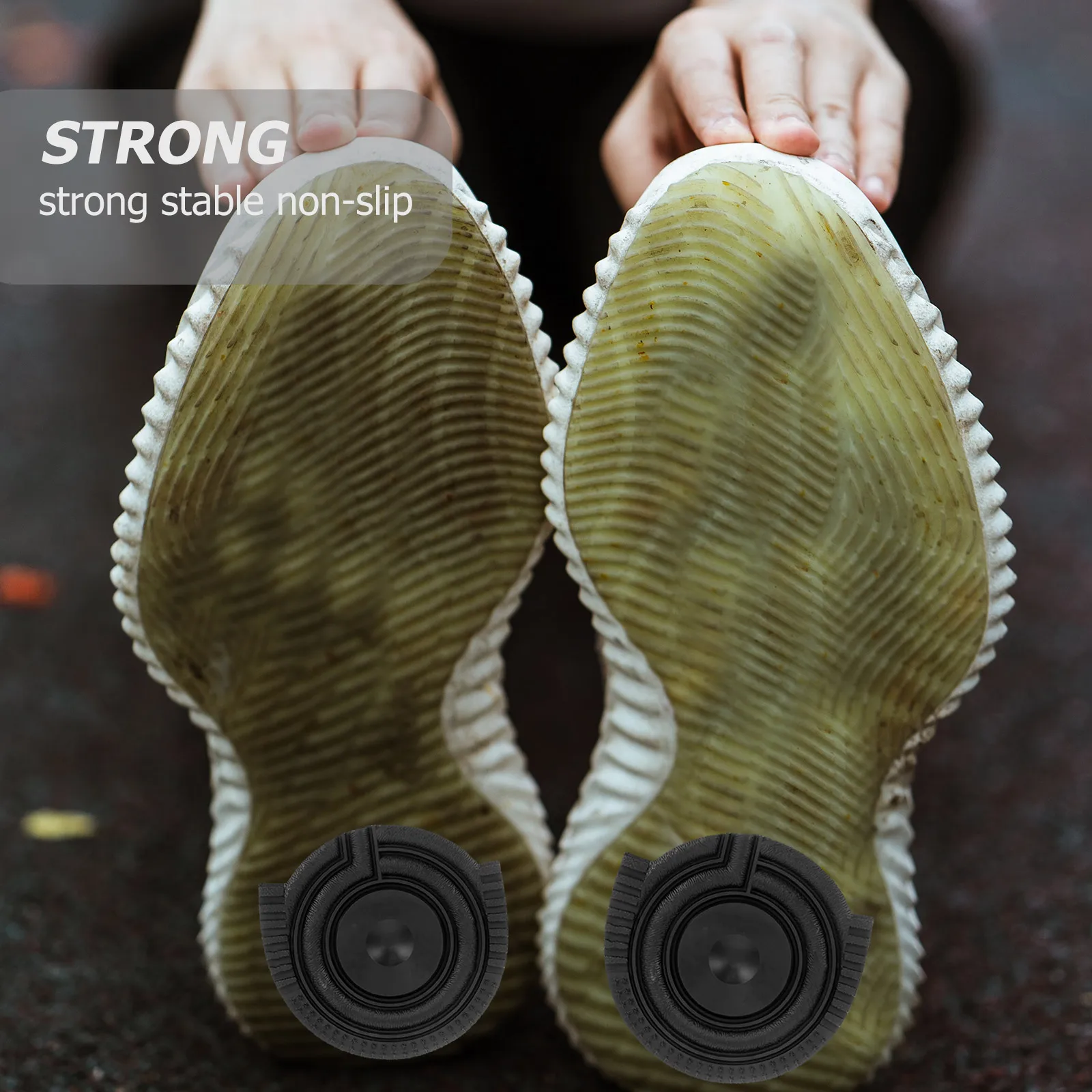 

1pcs Adhesive Protectors Wear-Resistant Shoe Pads Non-Slip Anti-Noise Traction Cushions For Flat Shoes Mute Sole Stickers Grip