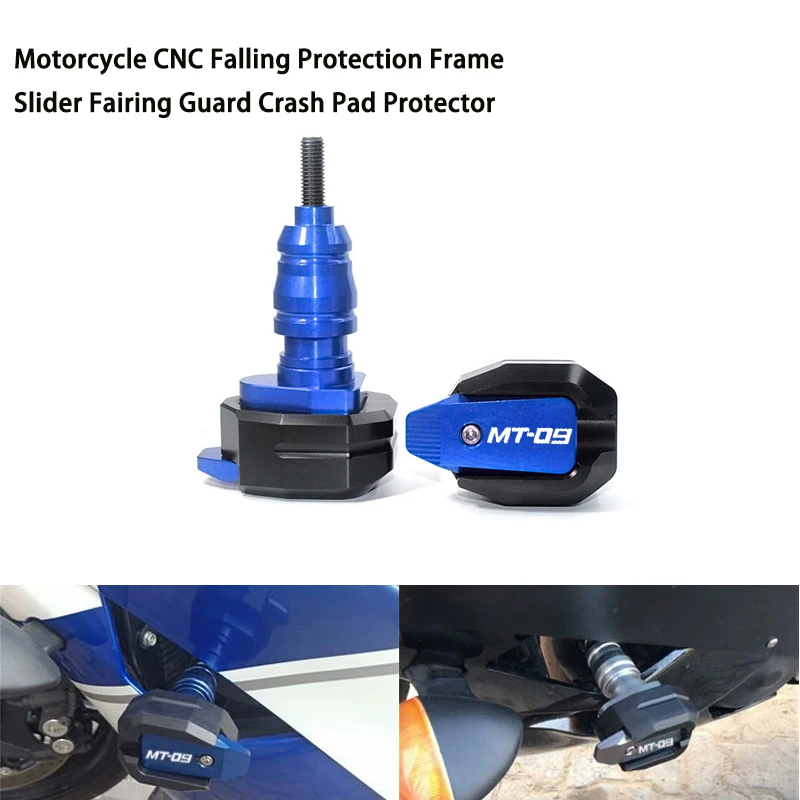 

Motorcycle CNC Falling Protection Frame Slider Fit For MT-09 MT09 MT 09 FZ-09 FZ09 Motorcycle Bobbins Falling Protection