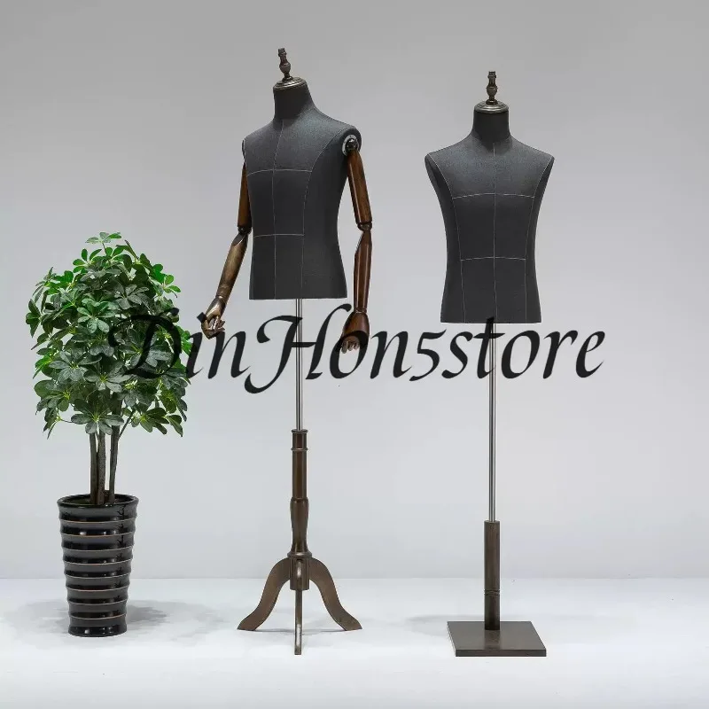Clothing store model props male half-body model shelf dummy table display stand