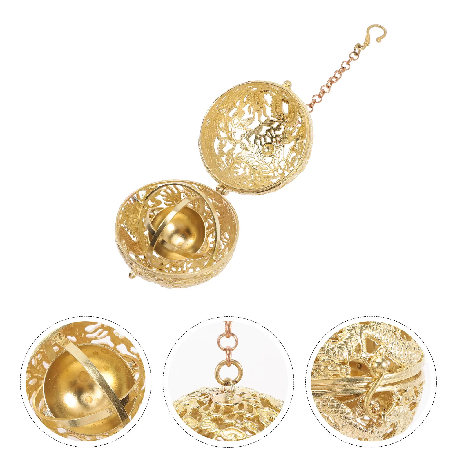 

Retro Aroma Diffusing Pendant Necklace Openable Hanging Decorative Perfume Supply Lucky Gift For Mom Lover Friendship Hollow