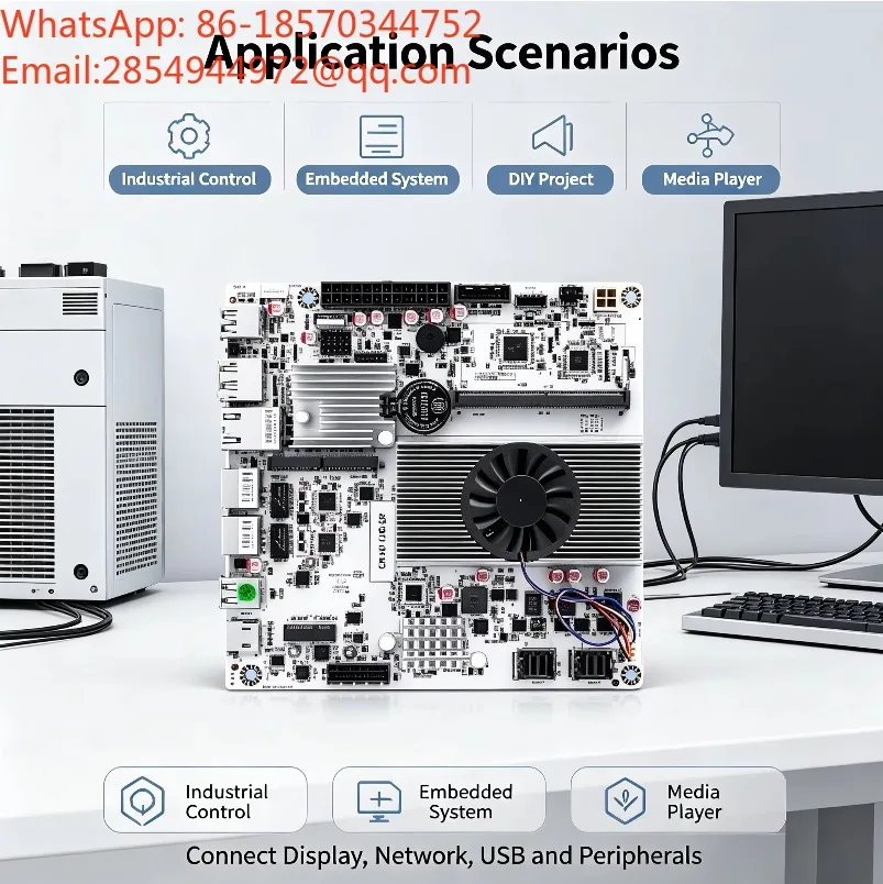 2027   N150/N355 Mini ITX NAS Motherboard, M.2 NVMe Slot + 10G Ethernet Port, PCIe Expandable 6/8 Disk Storage Mainboard