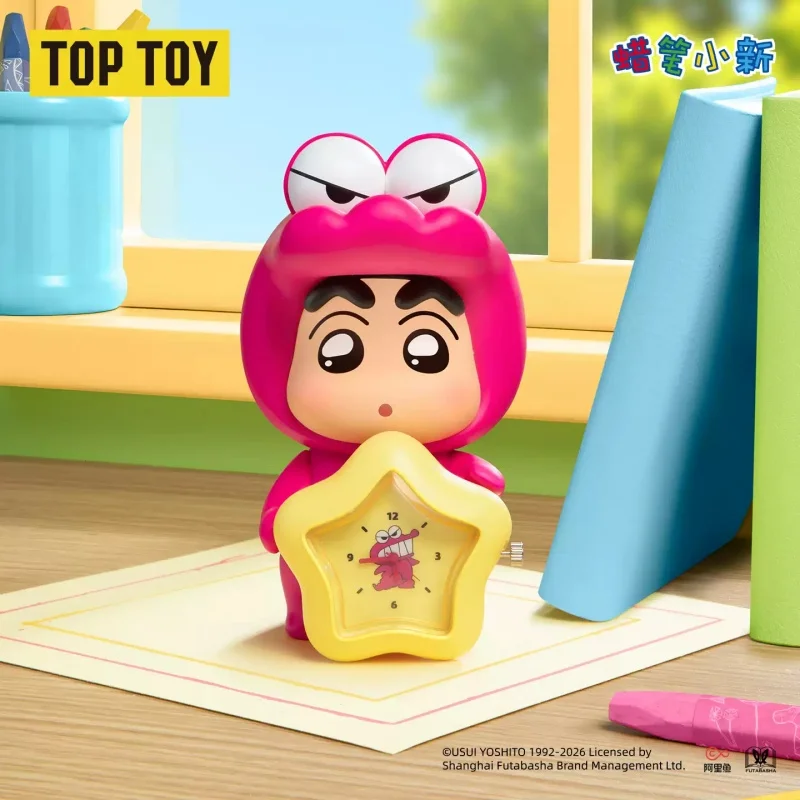 TOPTOY Crayon Shin Chan Action Time Series Blind Box Mystery Box Toys Kawaii Ornaments Figurines Home Decor Desktop Model Dolls