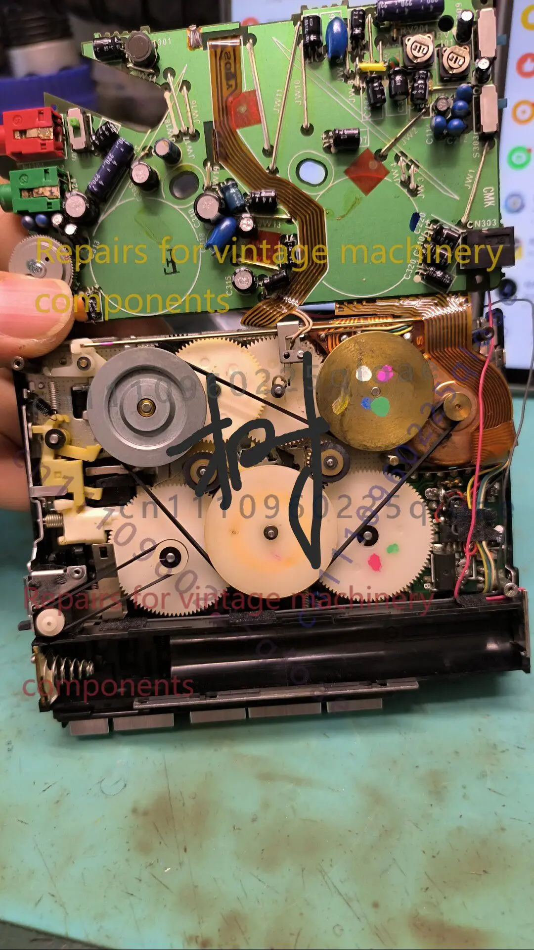 Drive Belt & Pinch Roller Repair Kit For Sony WM-R15 Cassette Recorder Walkman Replacement Refurb Spare Parts