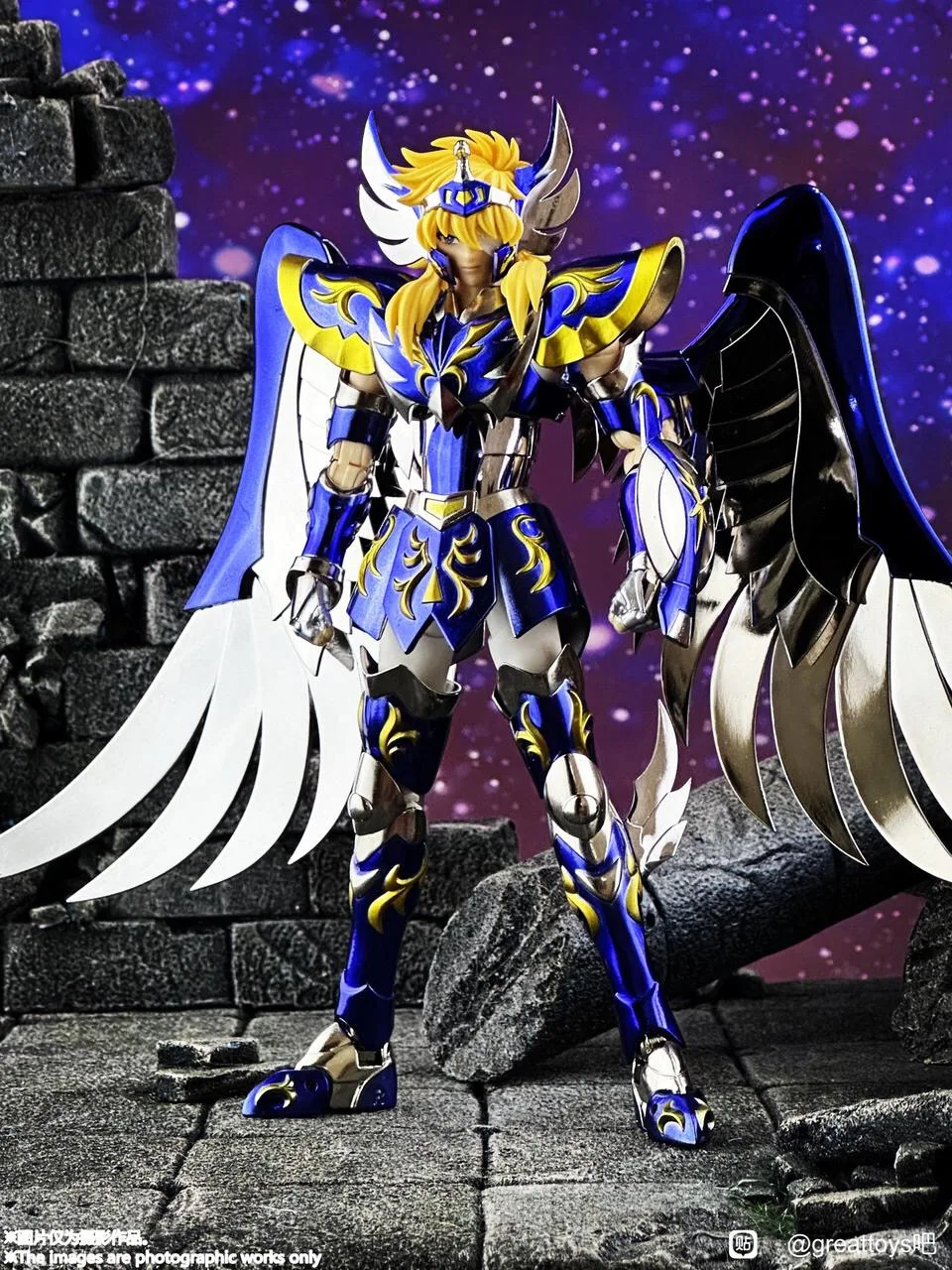 

New St Model Saint Seiya Myth Cloth Ex 10th Anniversary Sog Hyoga Cygnus V4 Gold Bronze Knights Of The Zodiac Action Figure