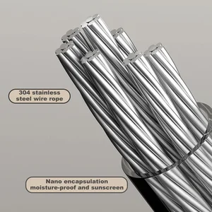 حبل الغسيل الفولاذ المقاوم للصدأ قابل للسحب ، حبل موفر للمساحة ، رف التجفيف ، حبل قابل للسحب ، آلة تجفيف الملابس المنزلية أعلى 6 حبل غسيل مبيعات - No3