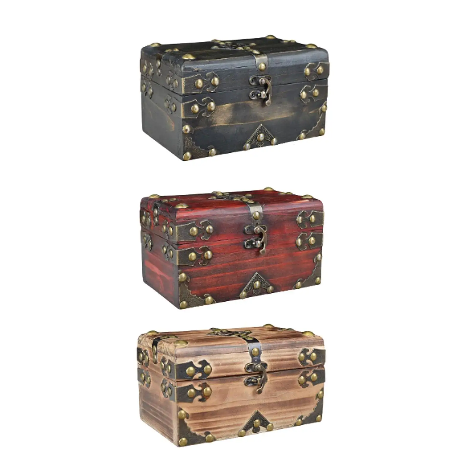 

Скринька с сокровищами в стиле ретро, футляр для мелочей, легко носить с собой и хранить, практичные ювелирные изделия