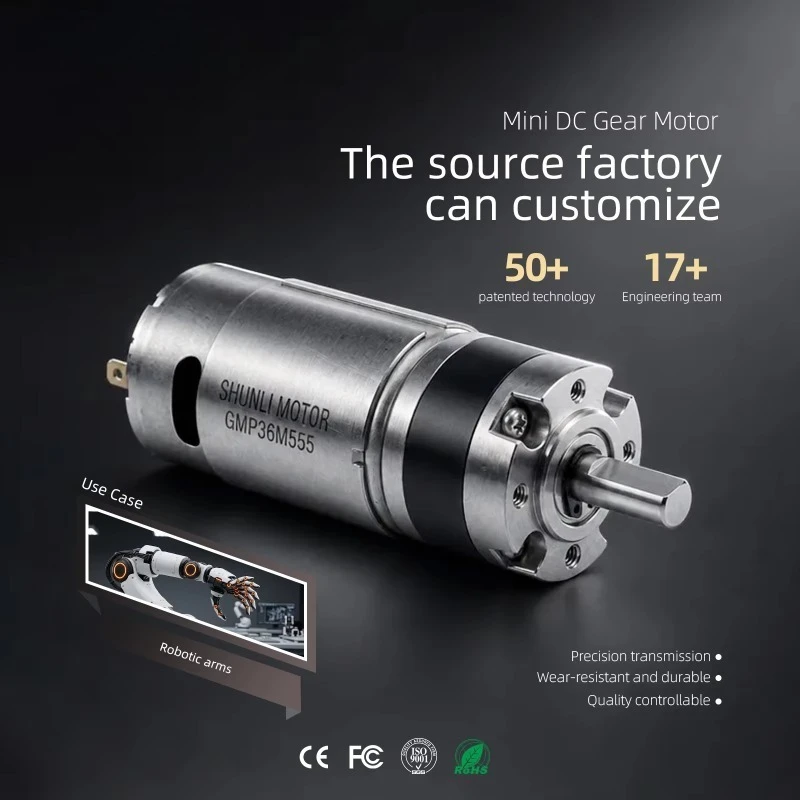 Commercial Delivery Robots Brushless Dc Gear Planetary Motors 36 Volt Rc Motar Dc Gear Motor 25rpm Dc Gear Motor 400rpm