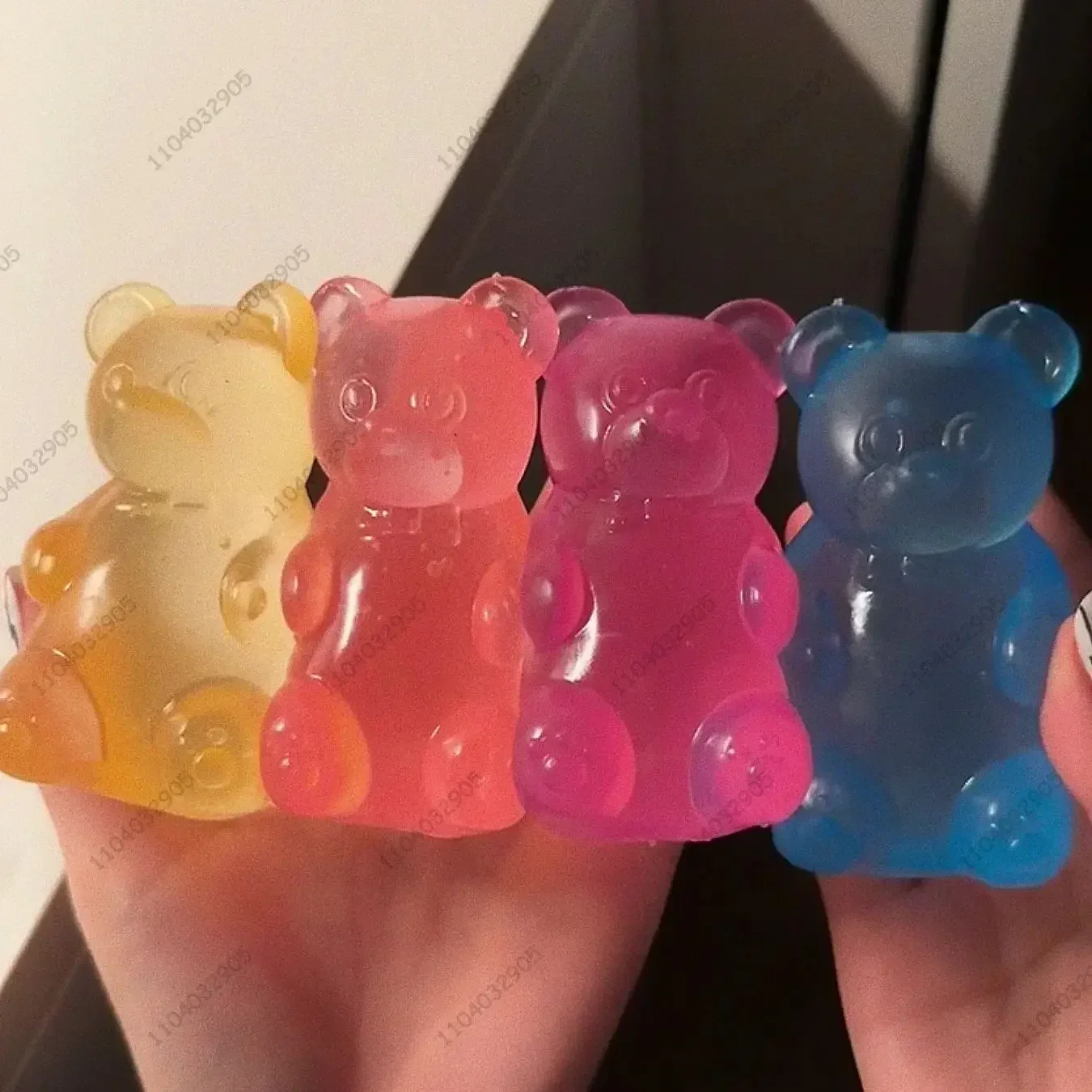 Ours gommeux coloré Fudge, jouet à presser, gelée de haricots, bonbons gommeux, Fidget, jouet de relaxation des mains, libération Anti-Stress pour tous âges