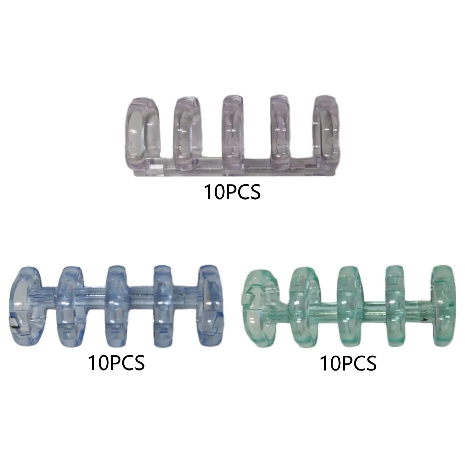 10Pcs 5 Rings Loose Leaf Binder Rings Snap Split Hinged for Diary Notebook